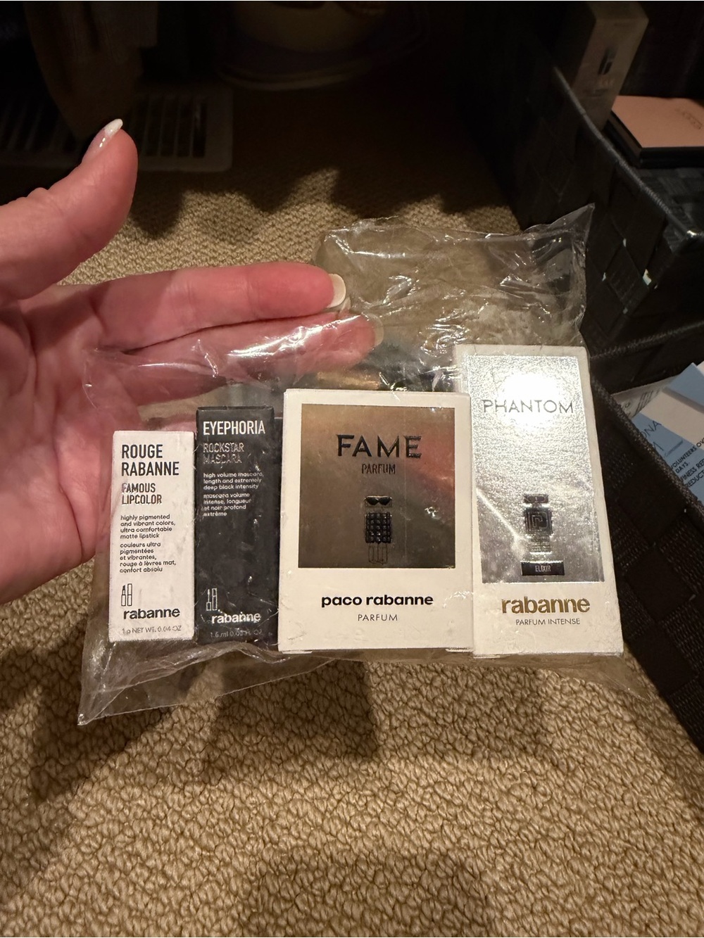 Paco Rabanne Mini Fragrance Sample Pack - White, Black, Silver